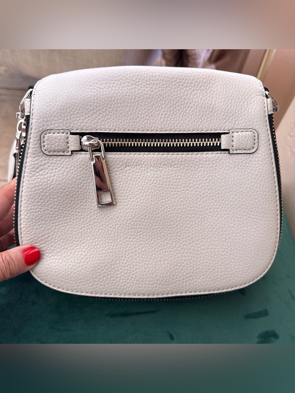 Marc Jacobs Small Gray Leather Gotham Bag